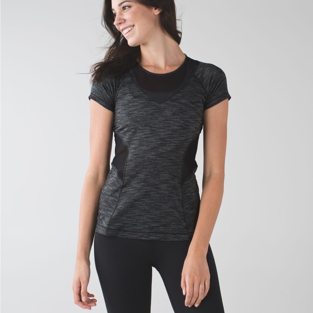 Lululemon Short Sleeve Mesh With Me Tee